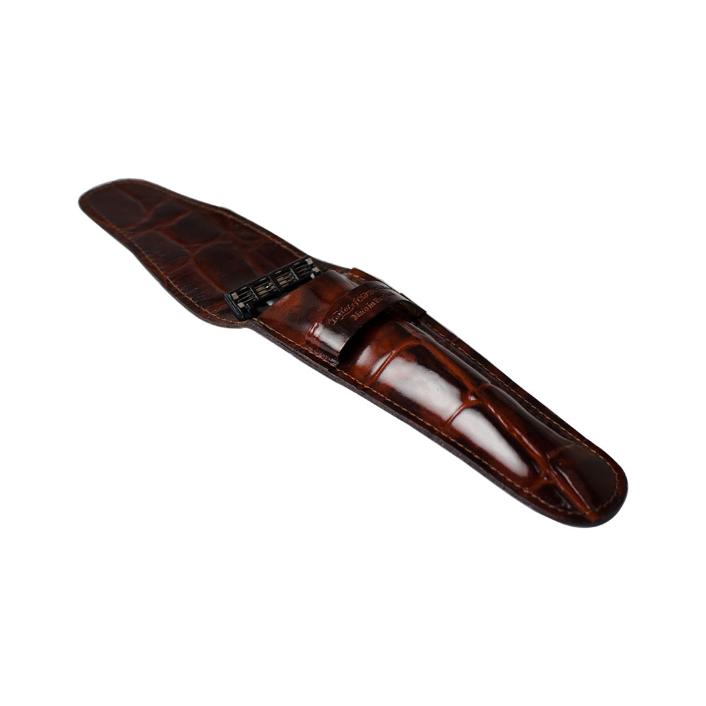Taylor - Leather razor cases - Brown