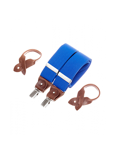Superior wide suspenders – Royal blue