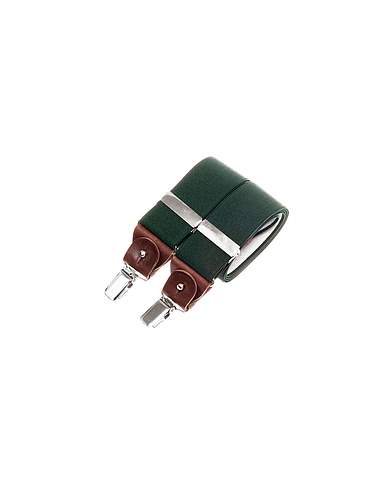Wide suspenders – Bottle green