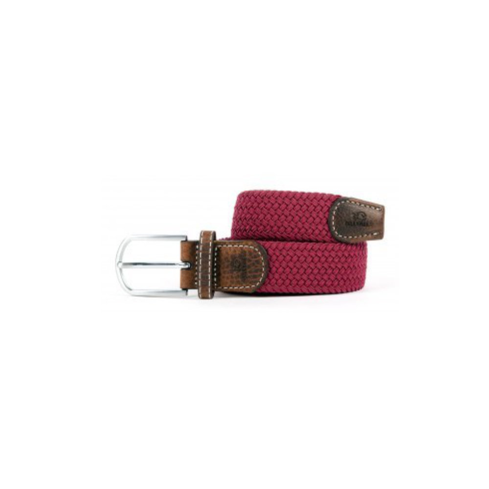 Billybelt - Elastic braided belt - Bordeaux - Size 2