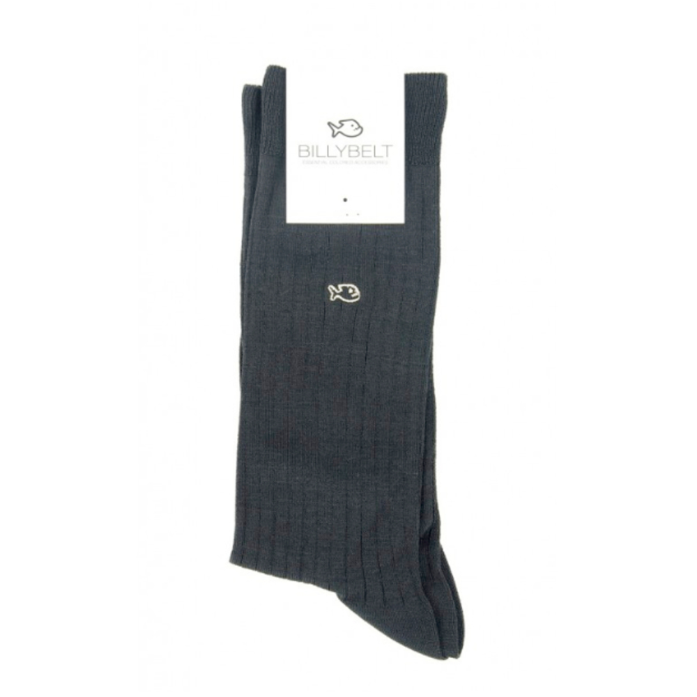 BillyBelt - Lisle thread socks - Anthracite Gray