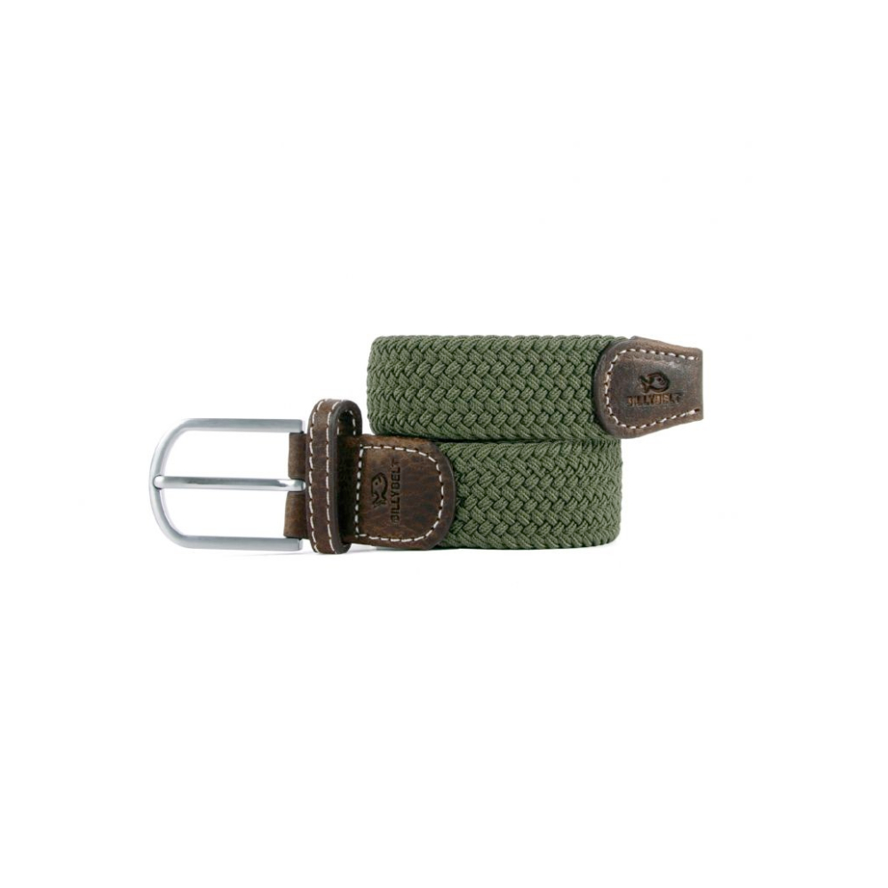 Billybelt - Ceinture tressée élastique - Vert Armé - Taille 2