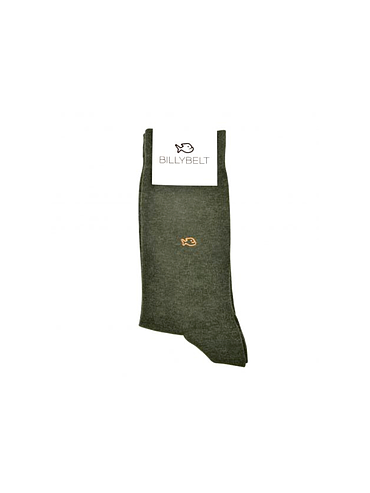 BillyBelt - Chaussettes Coton Unie - Vert Forêt