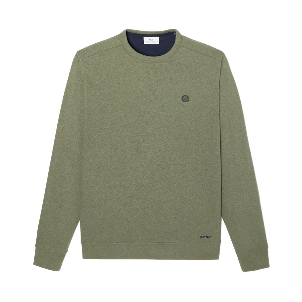 BillyBelt - Organic cotton sweatshirt 400 gr - Kaki Chiné - M