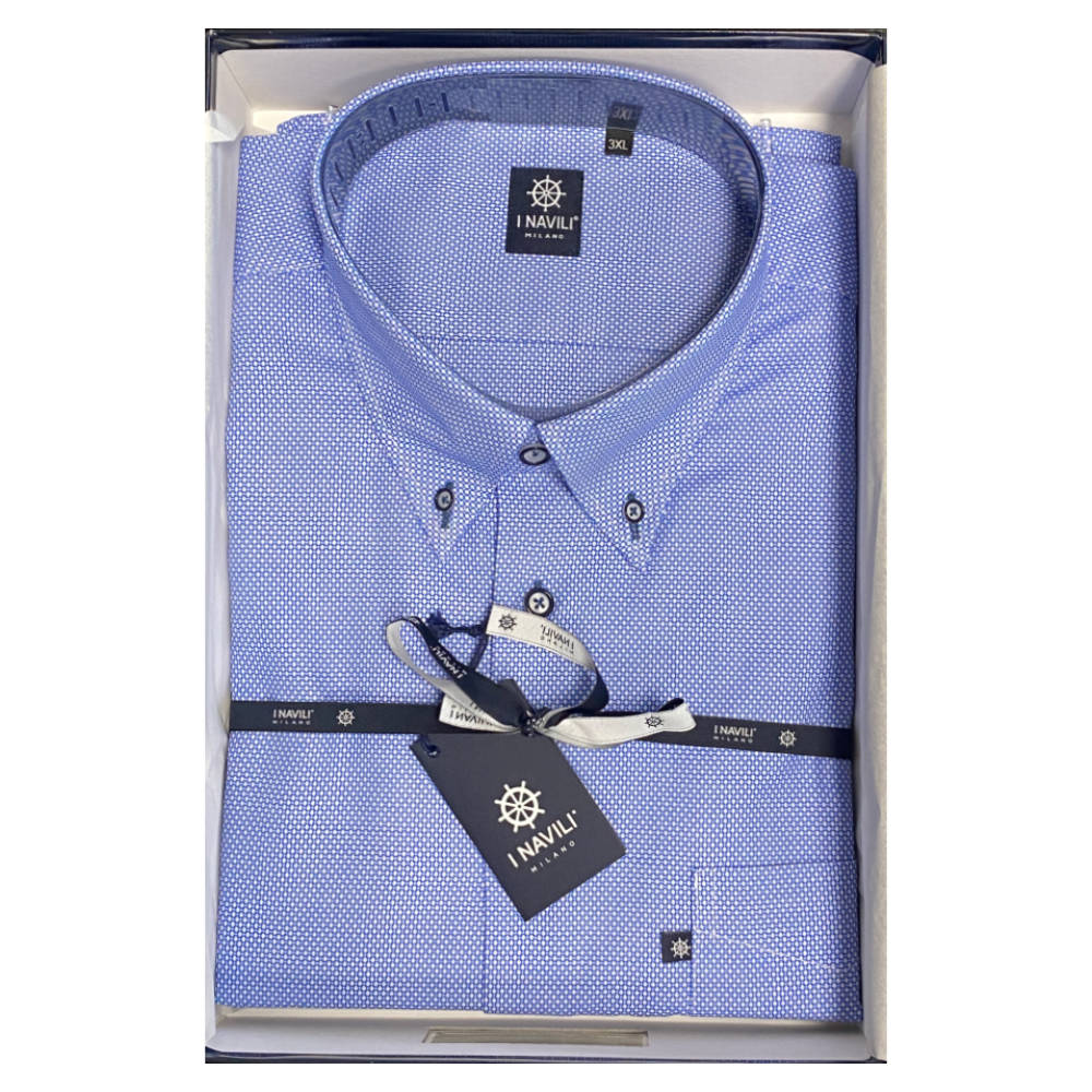 Navili - Medium Blue Lampedusa Shirt - XL