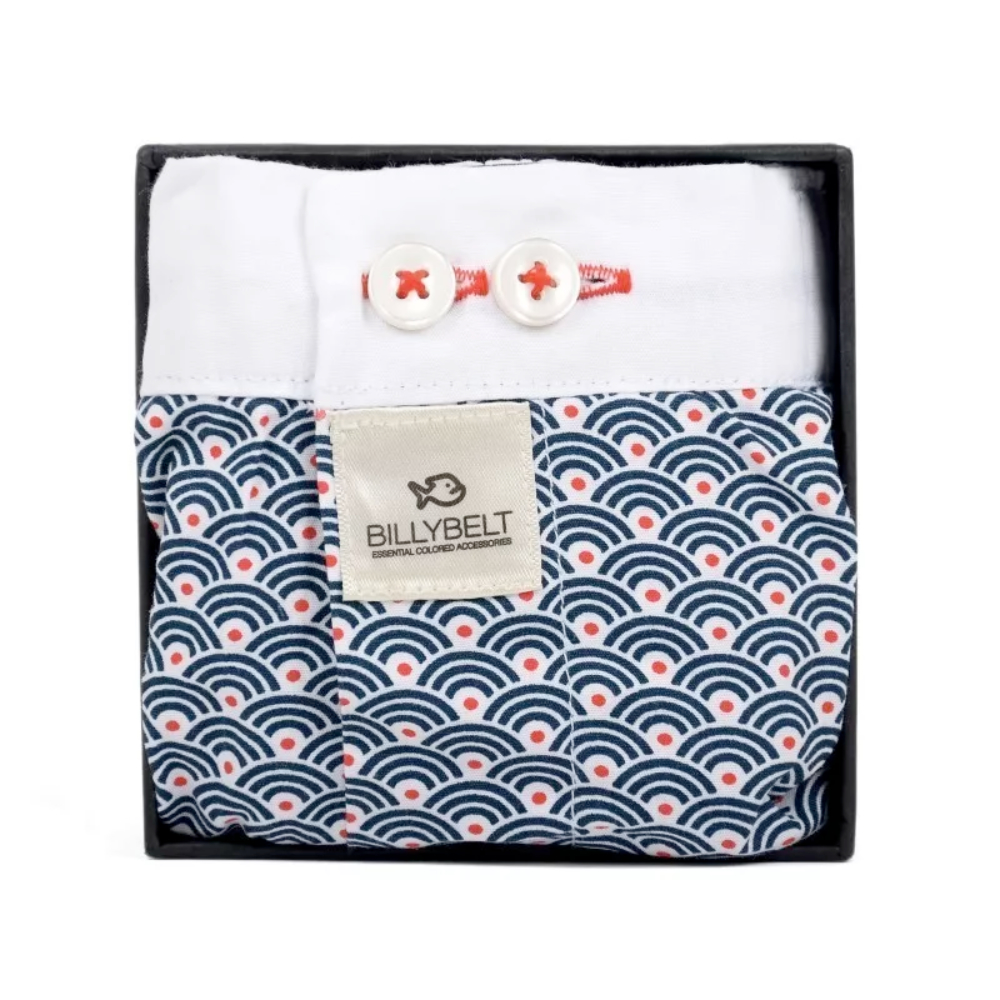 BillyBelt - Caleçon en coton bio - Blue Wave - Taille S