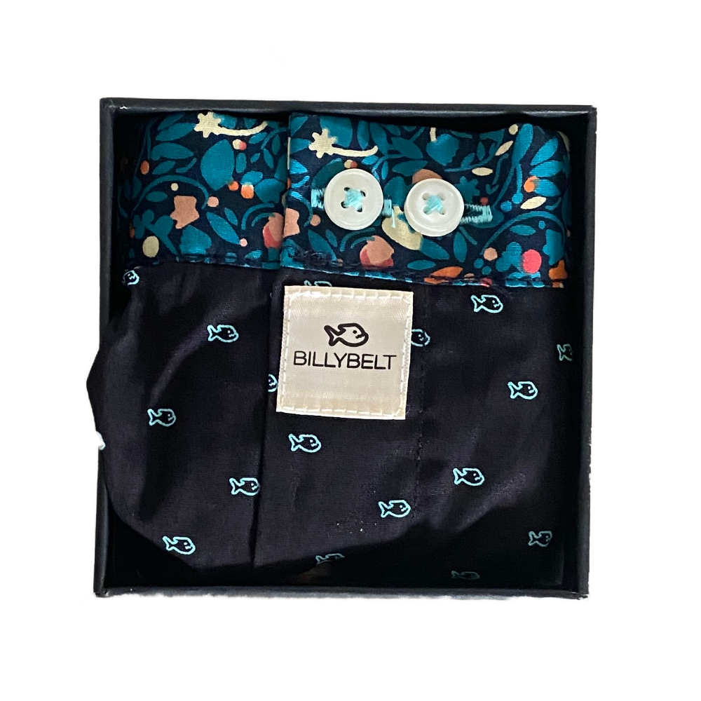 BillyBelt - Organic cotton boxer shorts - Billy Black - Size 2XL