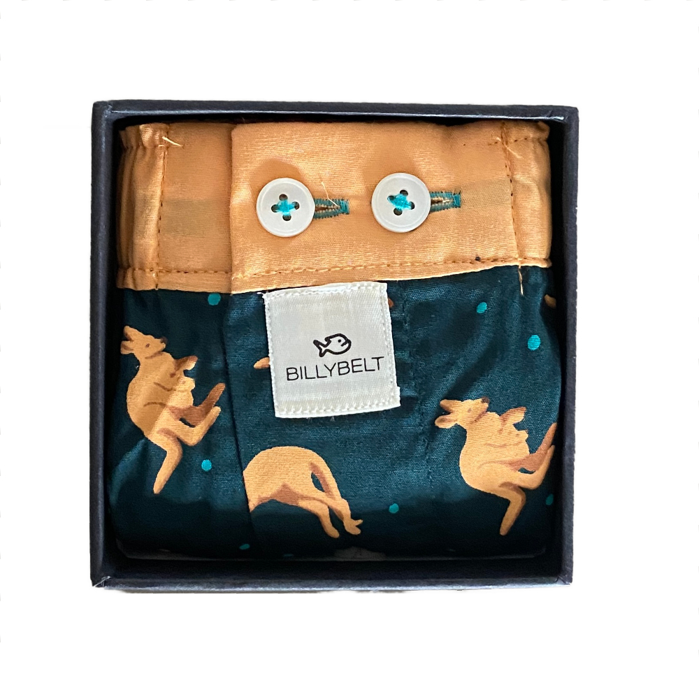 BillyBelt - Organic cotton boxer shorts - Australian - Size 2XL