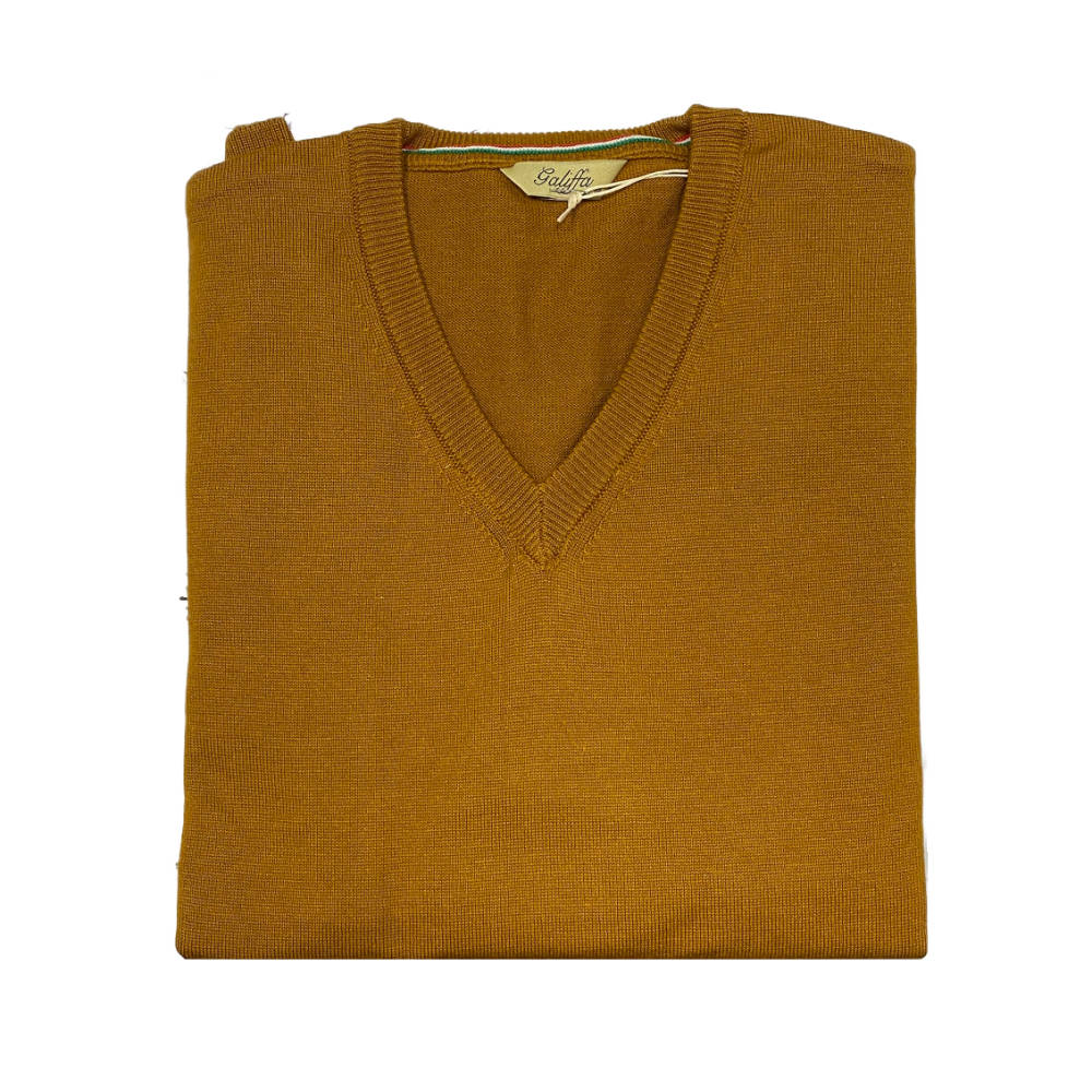 Galiffa - Pull Caramel - Col V - XL