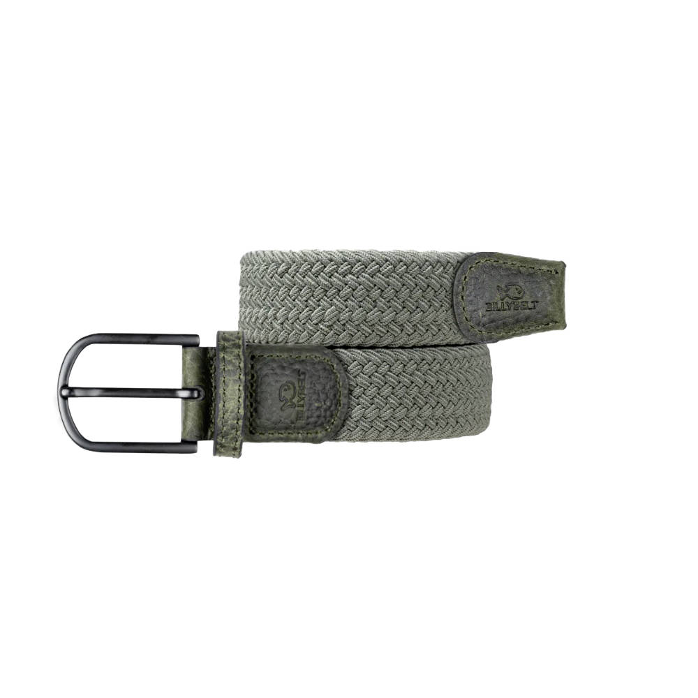 Billybelt - Elastic braided belt - Dark forest - Size 1