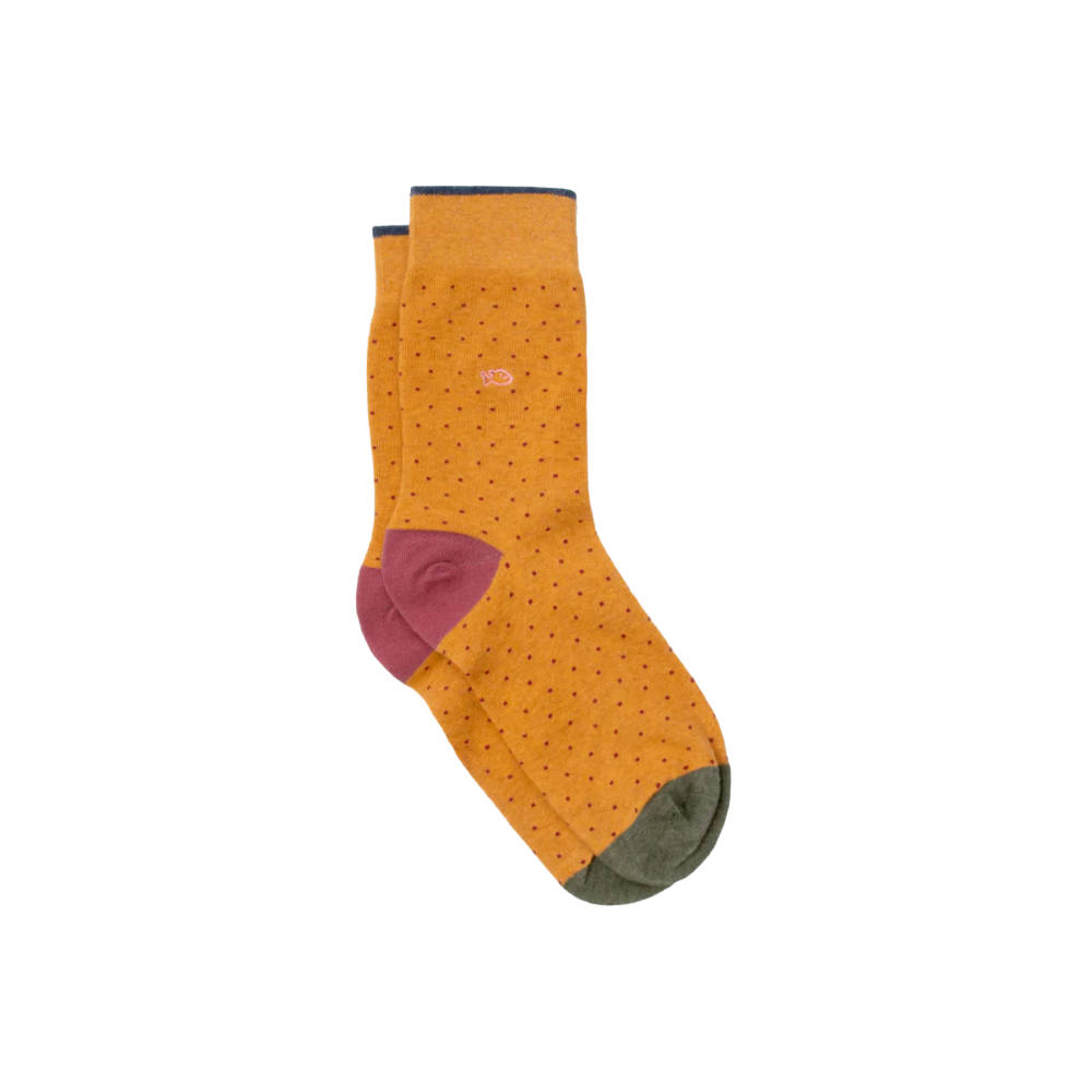 BillyBelt - Combed cotton socks - Safran