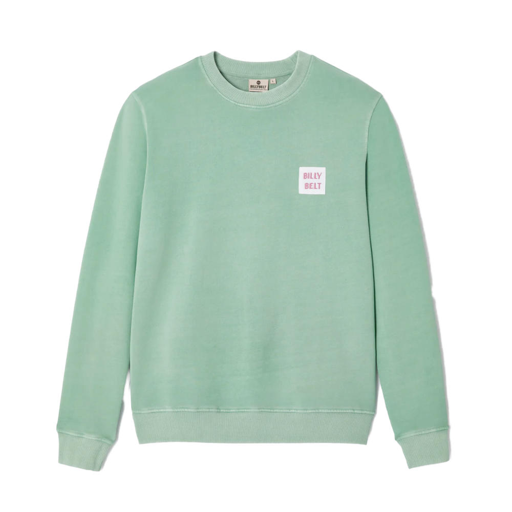 BillyBelt - Organic cotton sweatshirt 400 gr - Vert d'eau - S